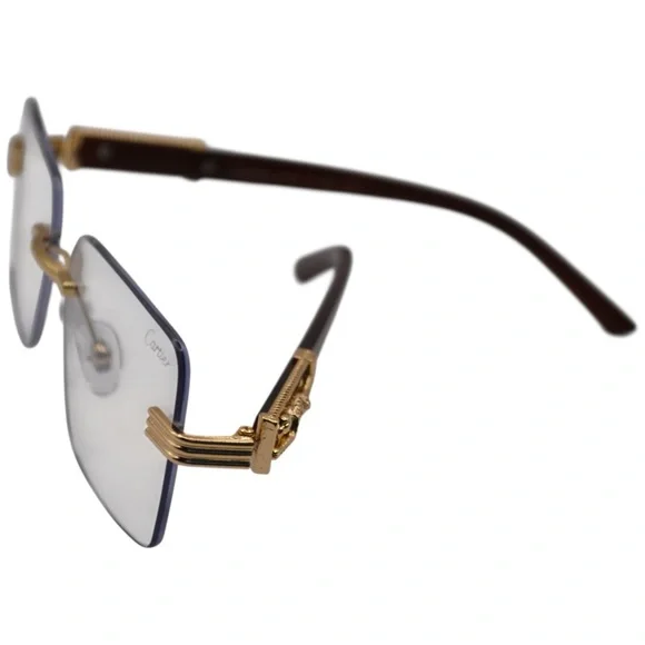 Cartier Oversized Glasses | Gold & Burgundy | Used – Like New | Transitions + BB - Picture 9 of 13